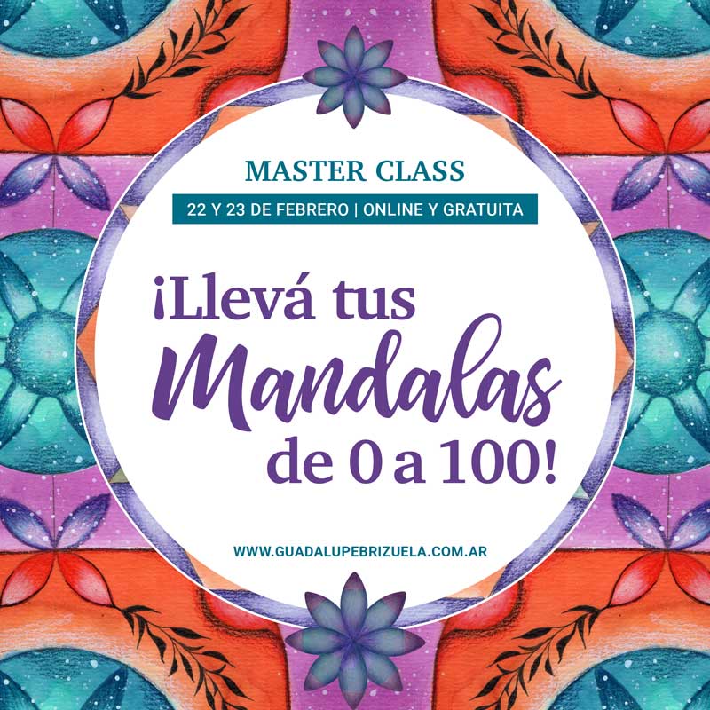 master class de Mandalas, llevá tus Mandalas de 0 a 100