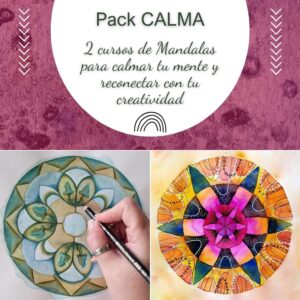 Pack Calma. Dos cursos de Mandalas para calmar tu mente y reconectar con tu creatividad
